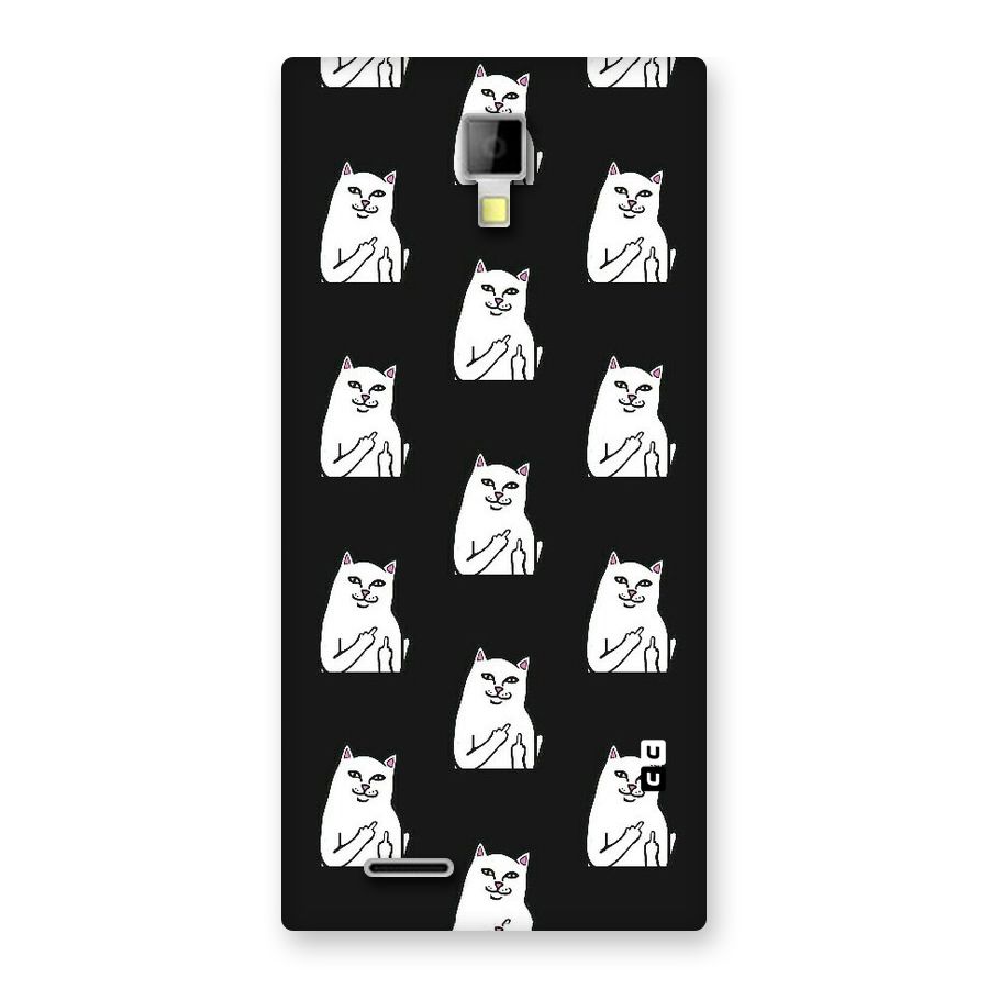 Chill Cat Pattern Back Case for Micromax Canvas Xpress A99