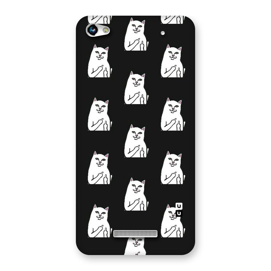 Chill Cat Pattern Back Case for Micromax Hue 2