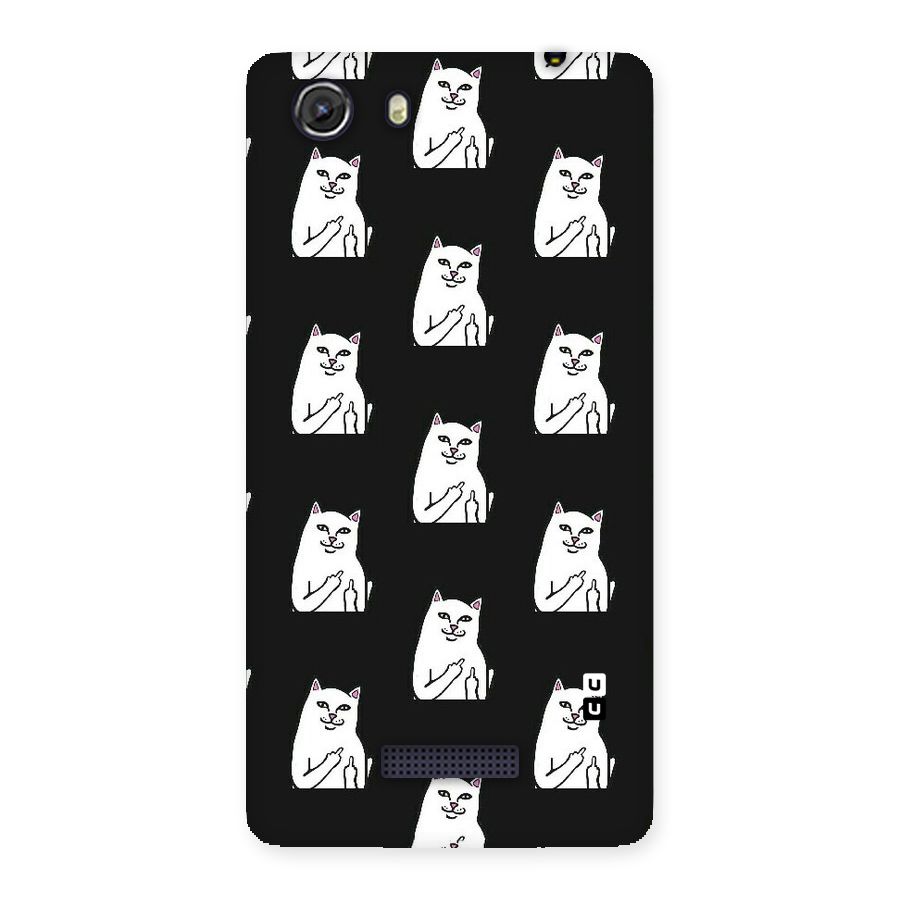 Chill Cat Pattern Back Case for Micromax Unite 3