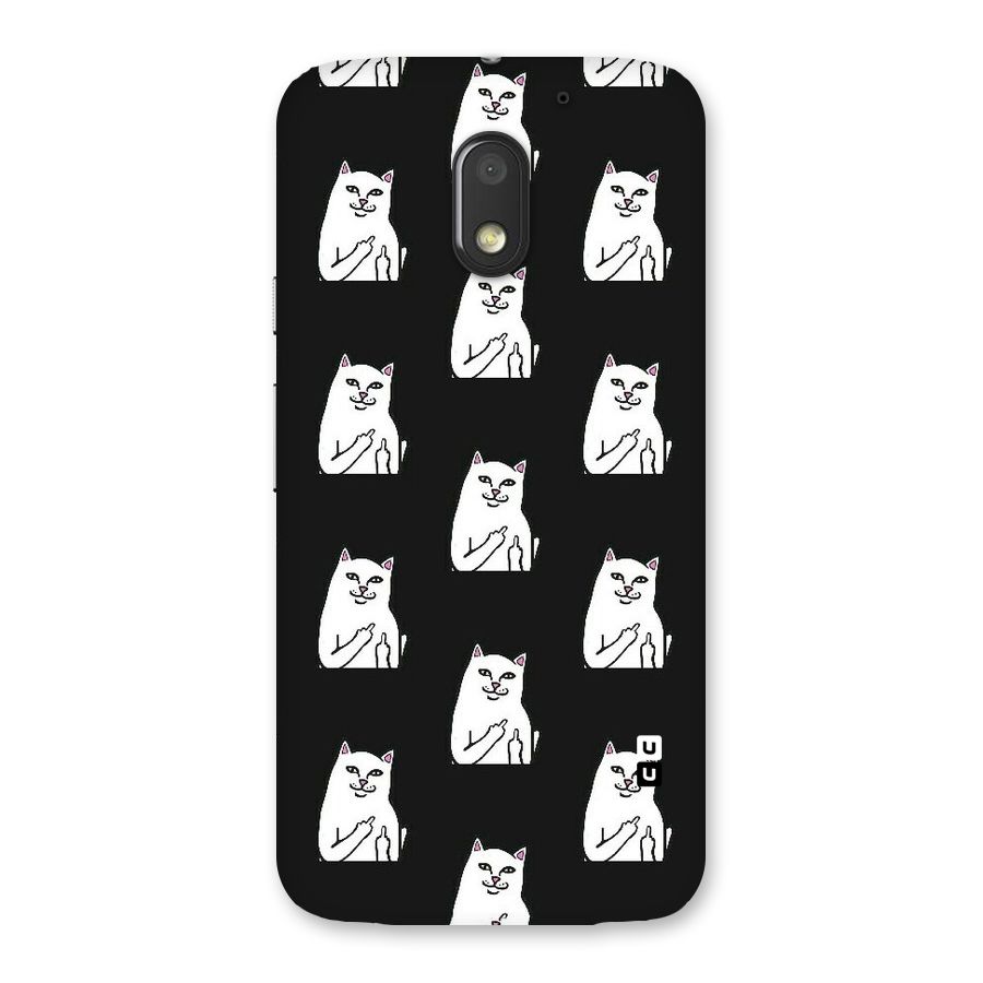 Chill Cat Pattern Back Case for Moto E3 Power