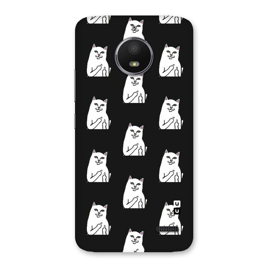 Chill Cat Pattern Back Case for Moto E4