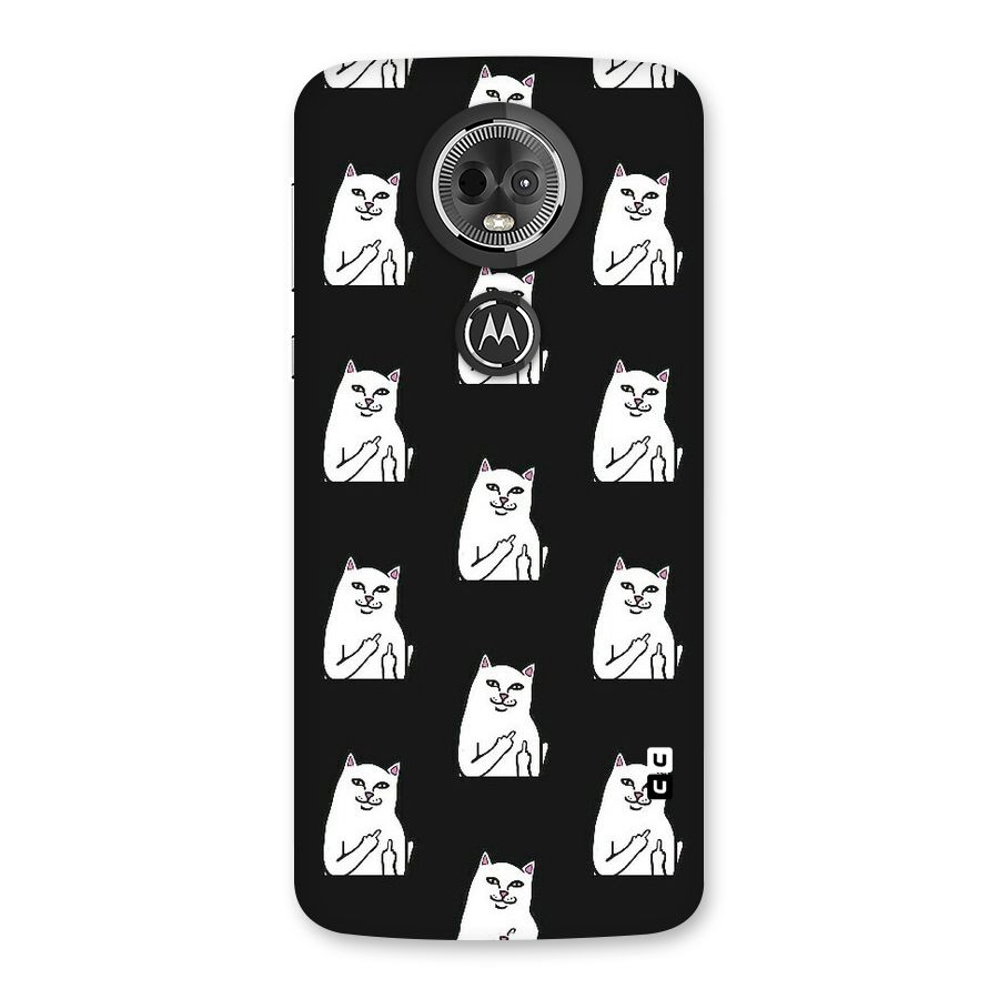 Chill Cat Pattern Back Case for Moto E5 Plus