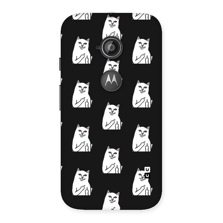 Chill Cat Pattern Back Case for Moto E 2nd Gen