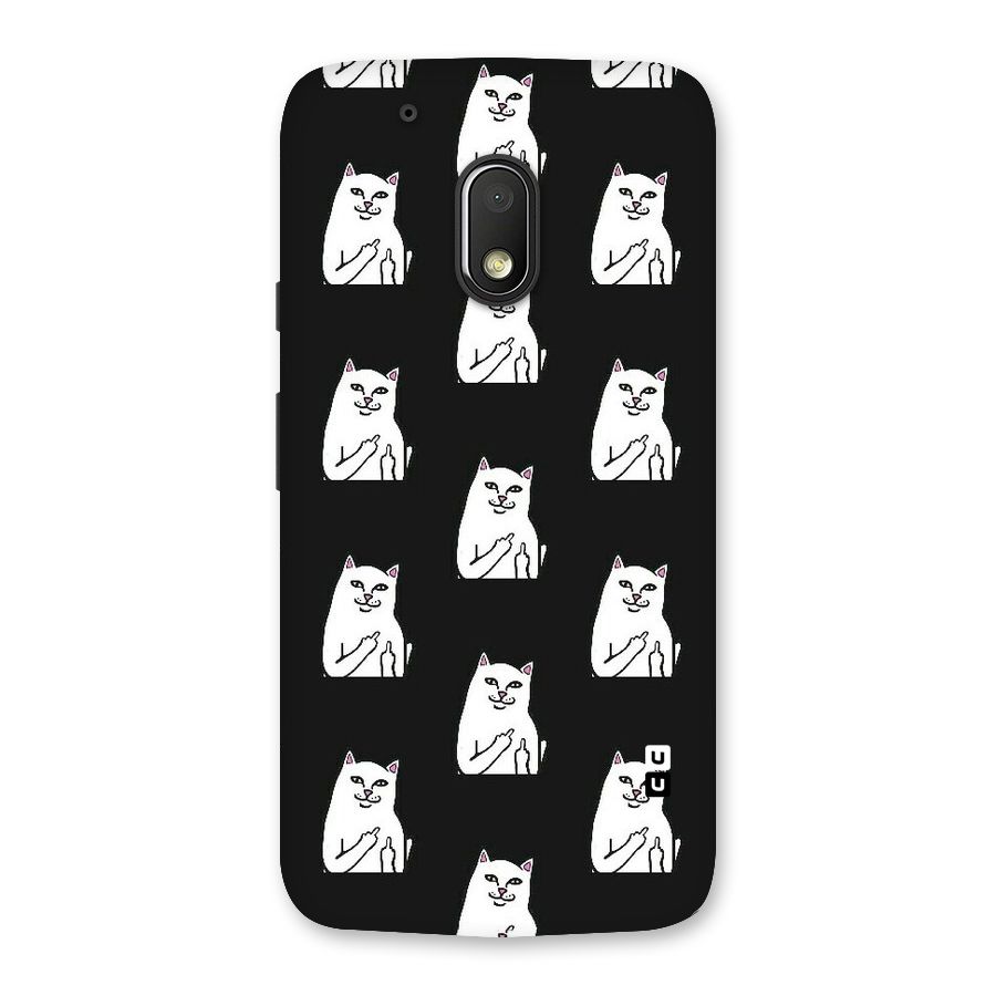 Chill Cat Pattern Back Case for Moto G4 Play