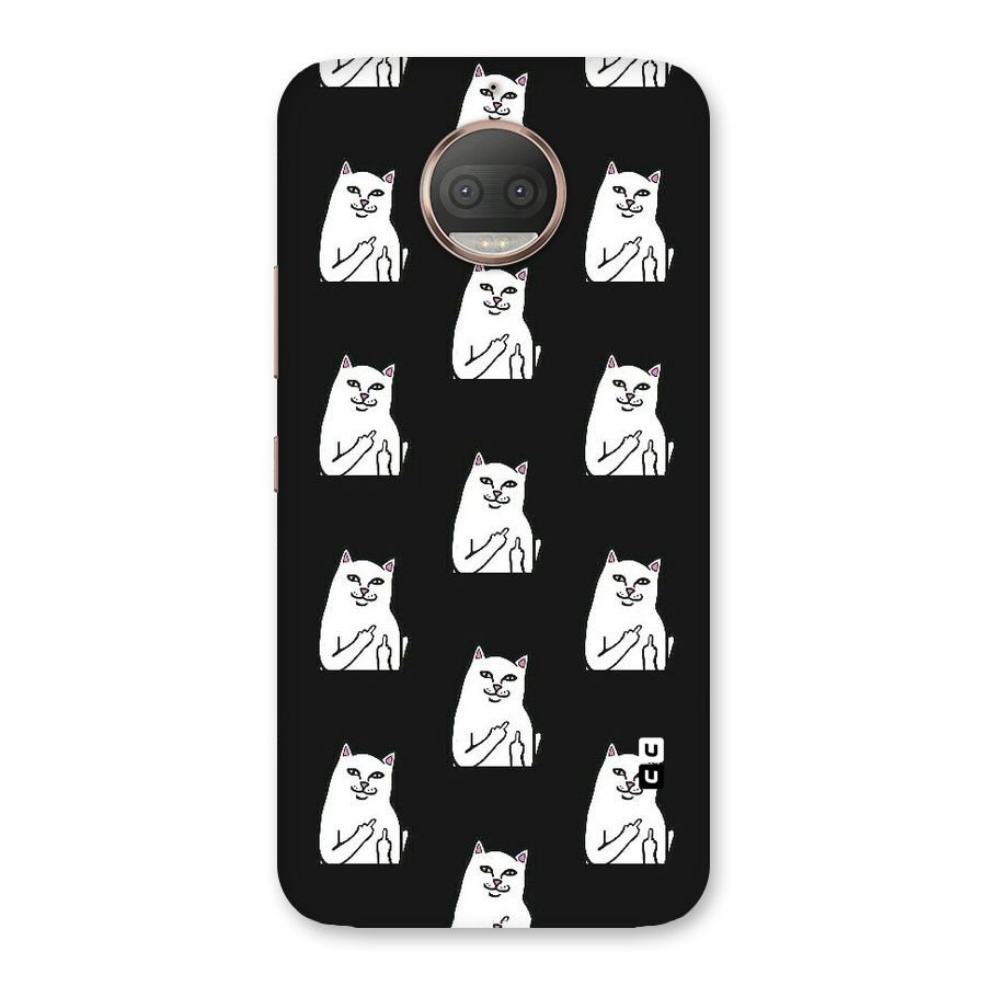 Chill Cat Pattern Back Case for Moto G5s Plus