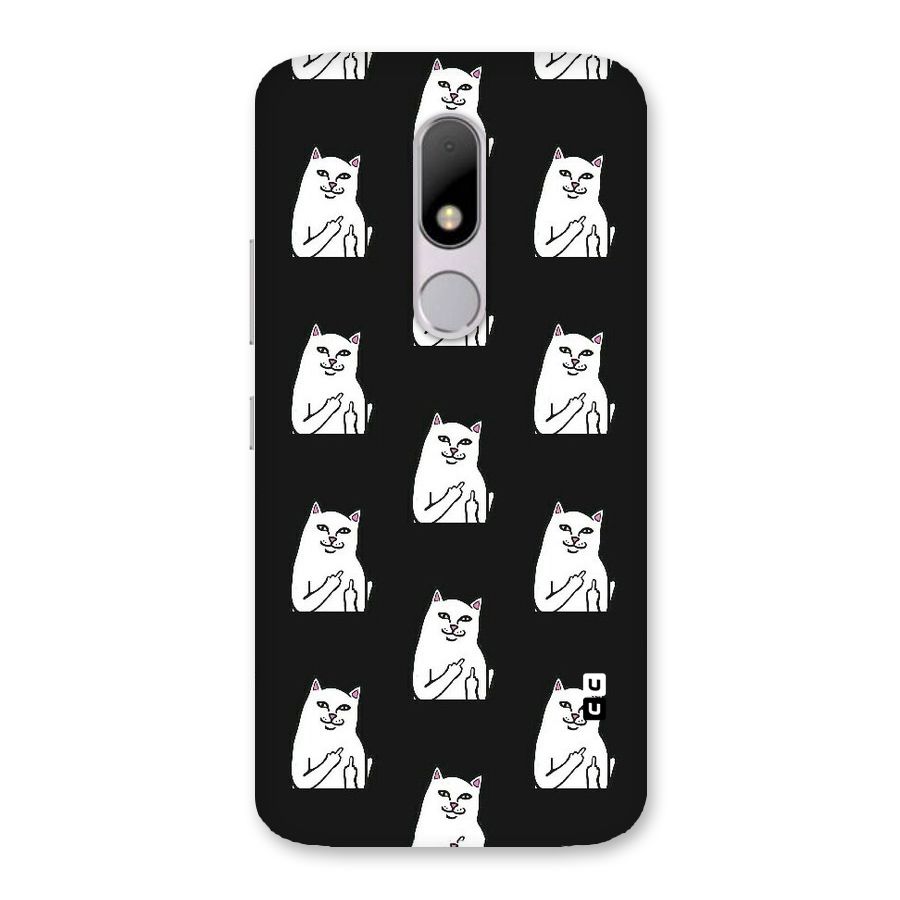 Chill Cat Pattern Back Case for Moto M