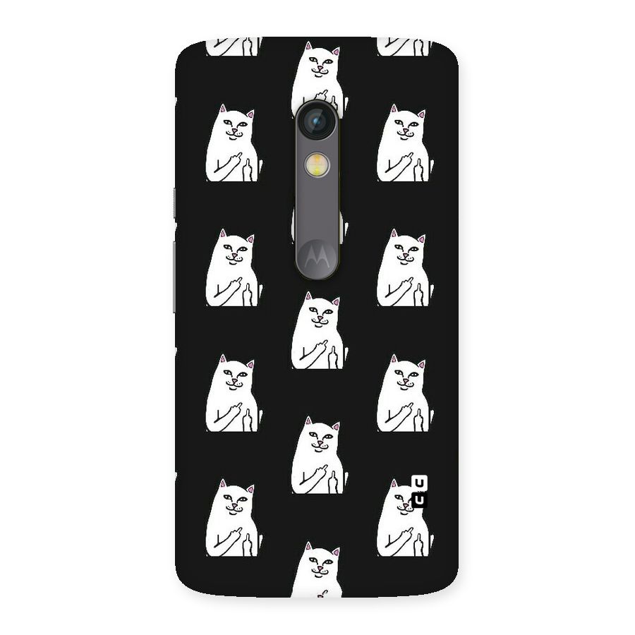 Chill Cat Pattern Back Case for Moto X Play