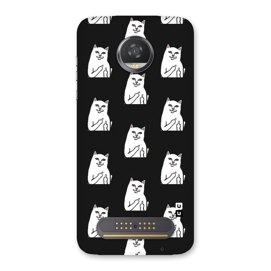 Chill Cat Pattern Back Case for Moto Z2 Play