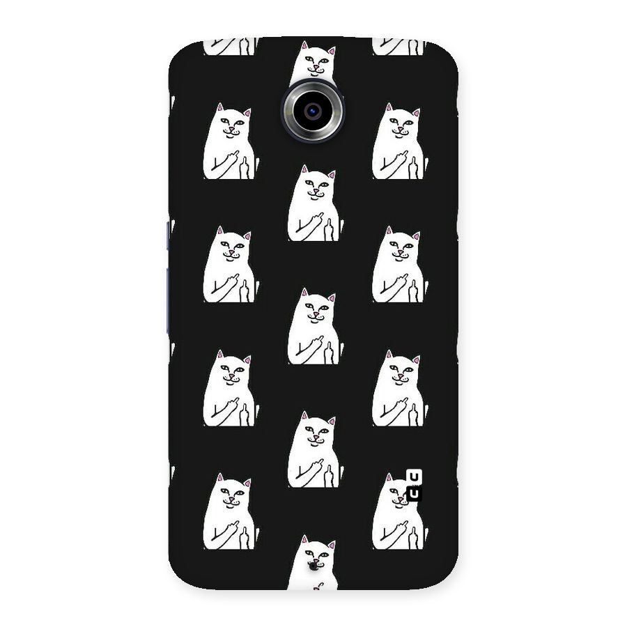 Chill Cat Pattern Back Case for Nexsus 6