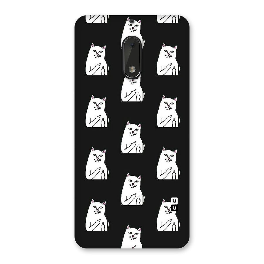 Chill Cat Pattern Back Case for Nokia 6