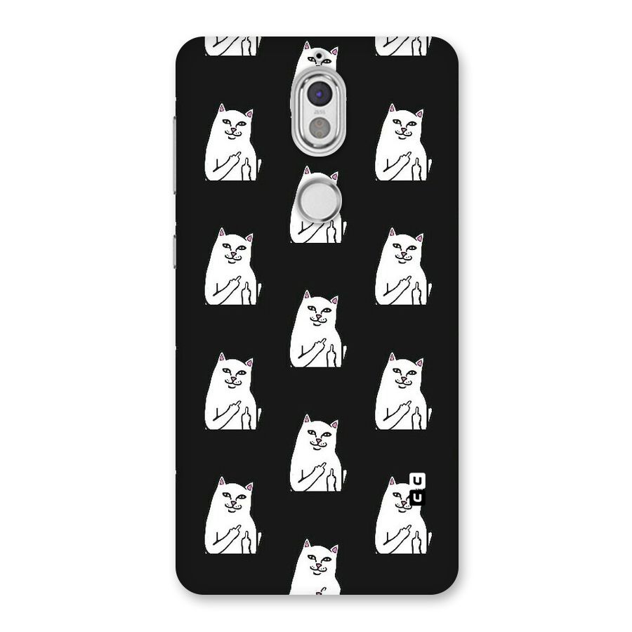 Chill Cat Pattern Back Case for Nokia 7