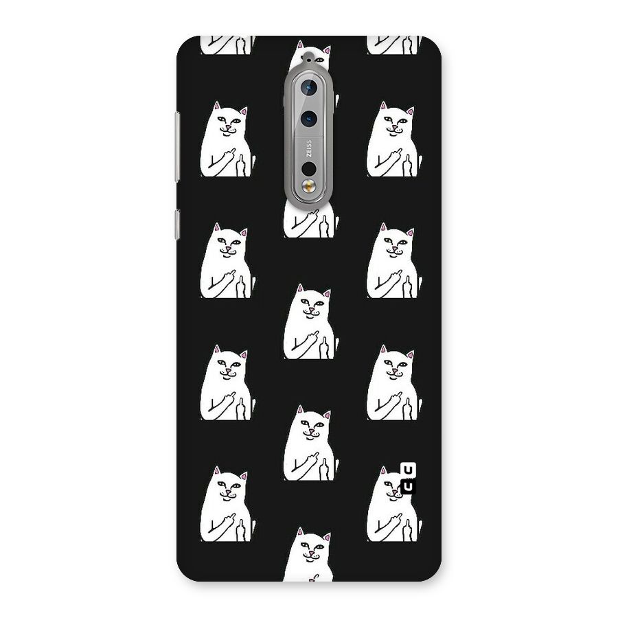 Chill Cat Pattern Back Case for Nokia 8