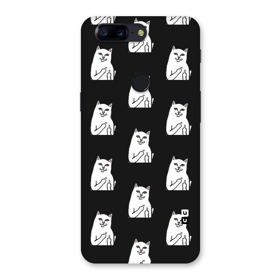 Chill Cat Pattern Back Case for OnePlus 5T