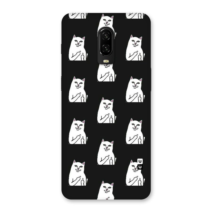 Chill Cat Pattern Back Case for OnePlus 6T
