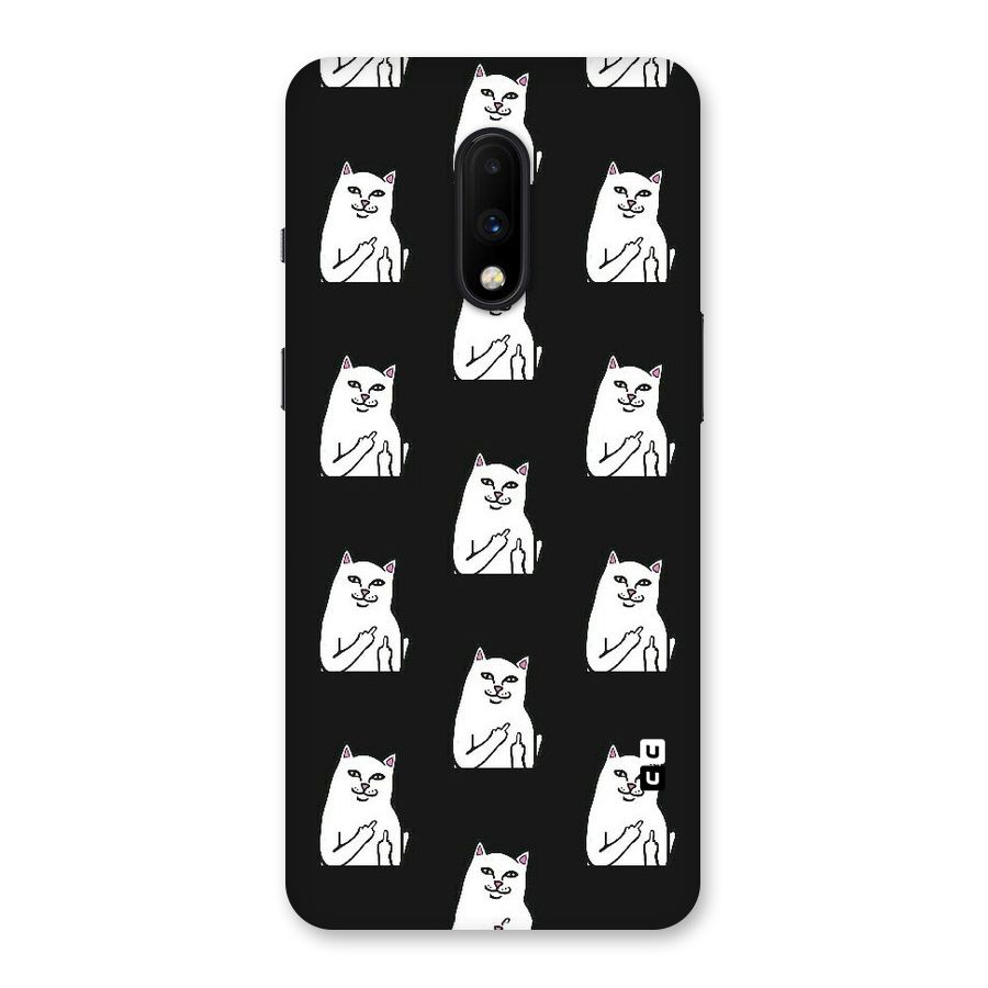 Chill Cat Pattern Back Case for OnePlus 7