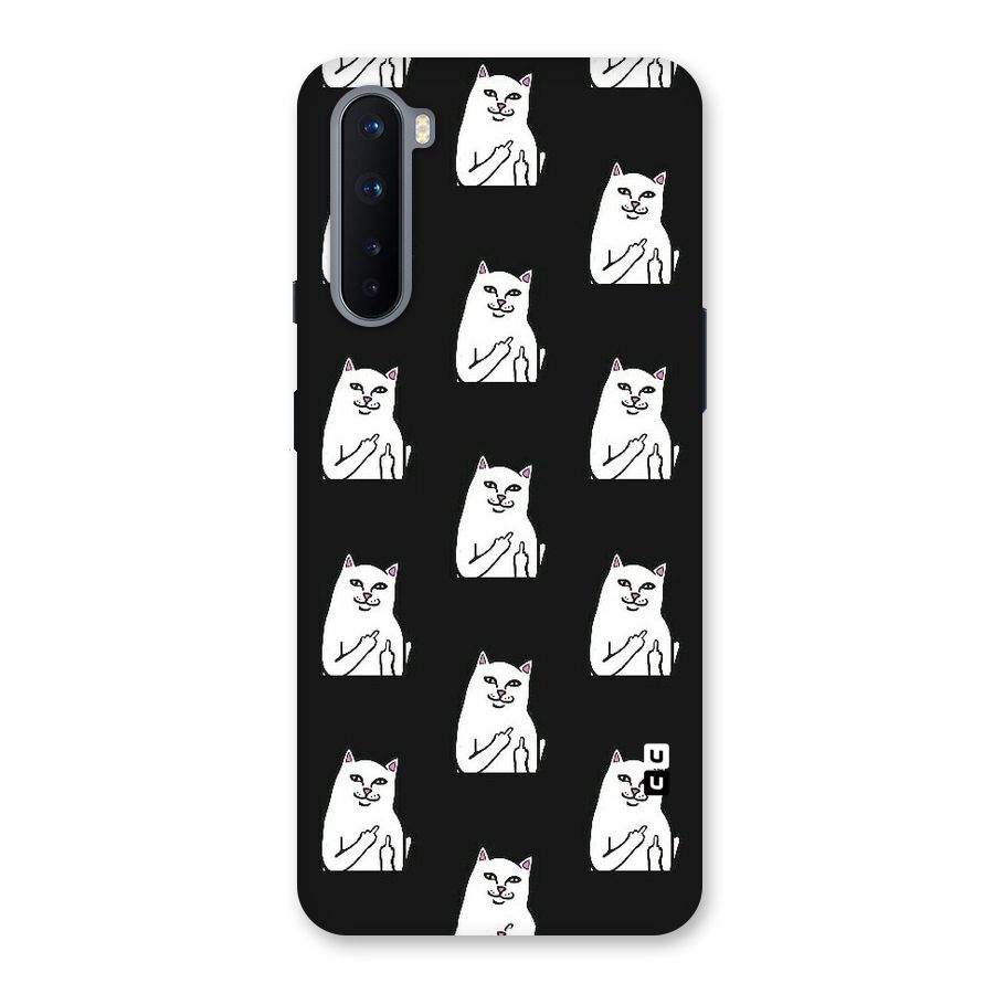 Chill Cat Pattern Back Case for OnePlus Nord