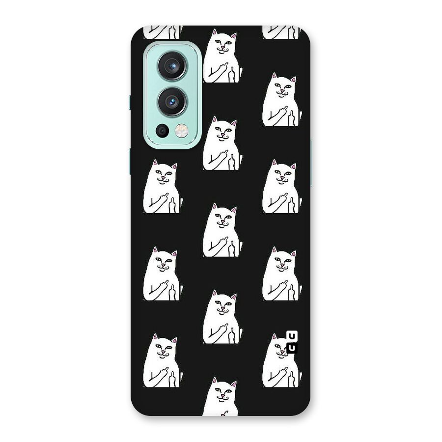 Chill Cat Pattern Back Case for OnePlus Nord 2 5G