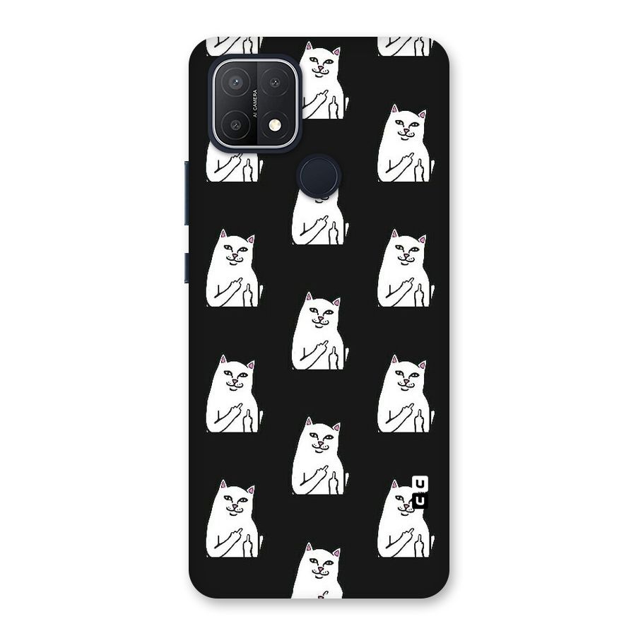Chill Cat Pattern Back Case for Oppo A15s