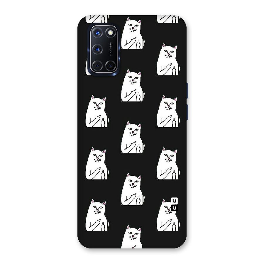 Chill Cat Pattern Back Case for Oppo A52