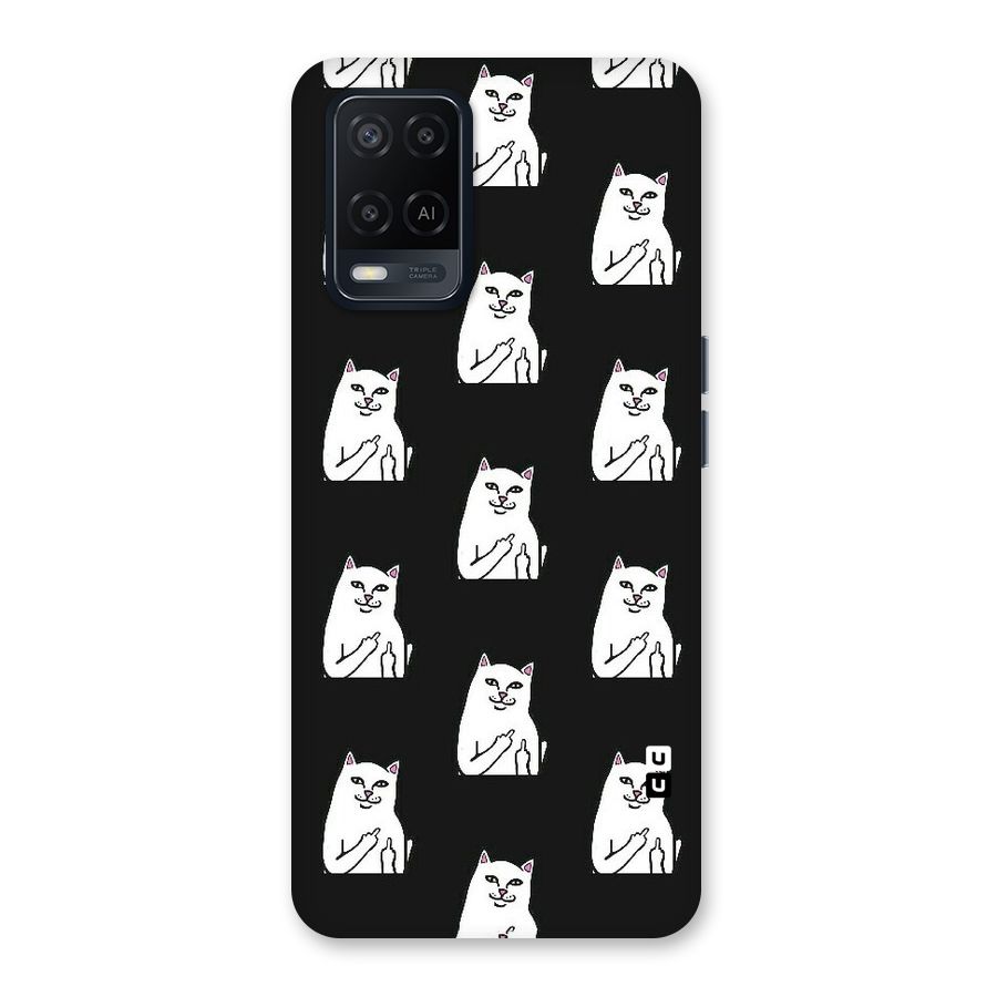 Chill Cat Pattern Back Case for Oppo A54