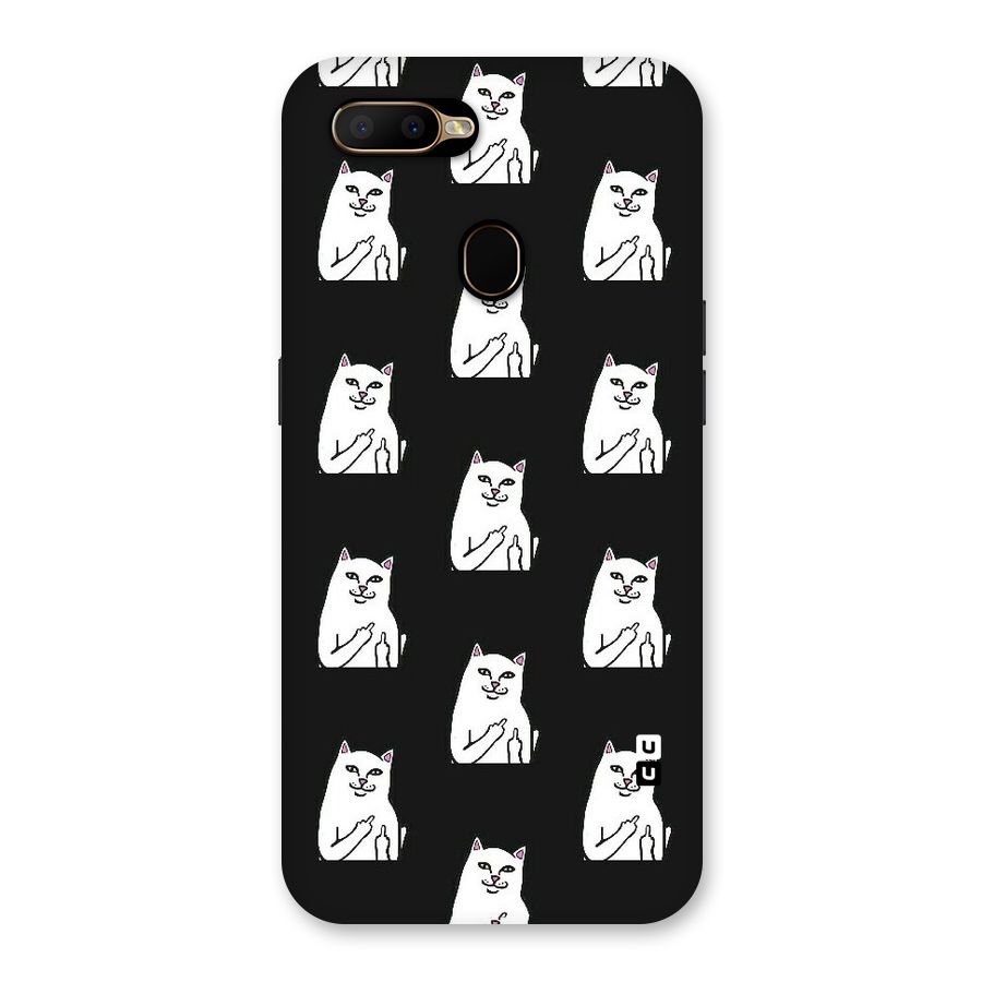 Chill Cat Pattern Back Case for Oppo A5s