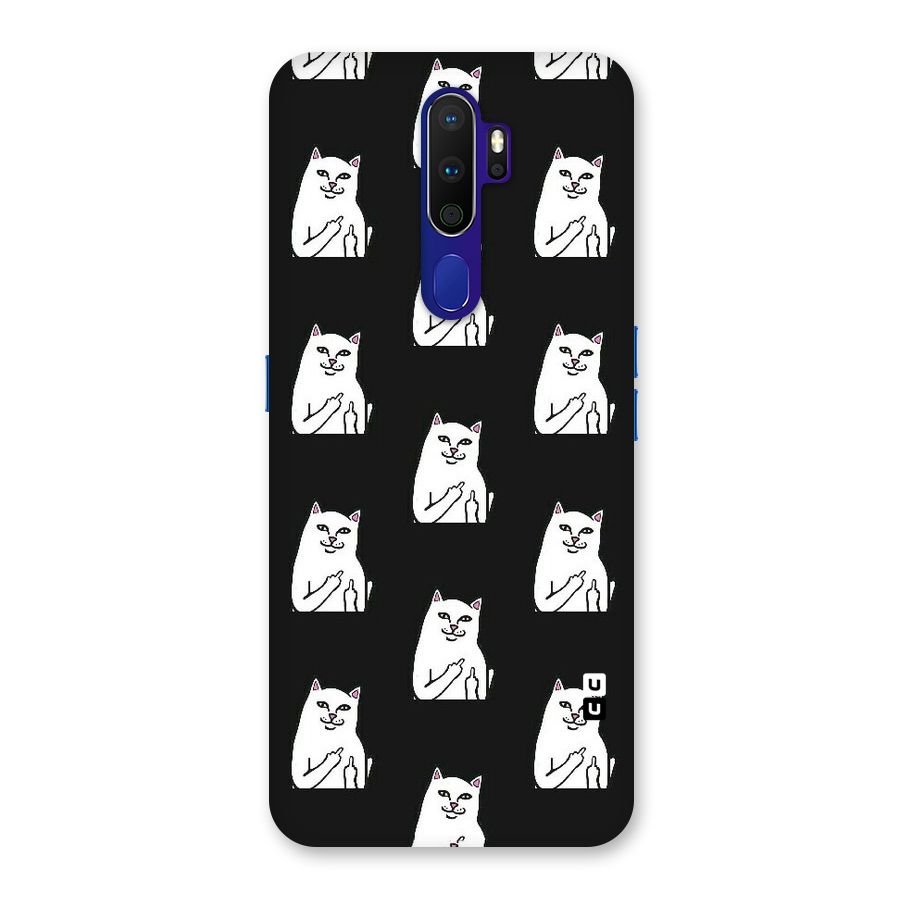 Chill Cat Pattern Back Case for Oppo A9 (2020)