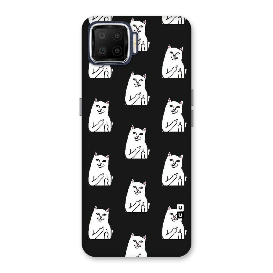 Chill Cat Pattern Back Case for Oppo F17