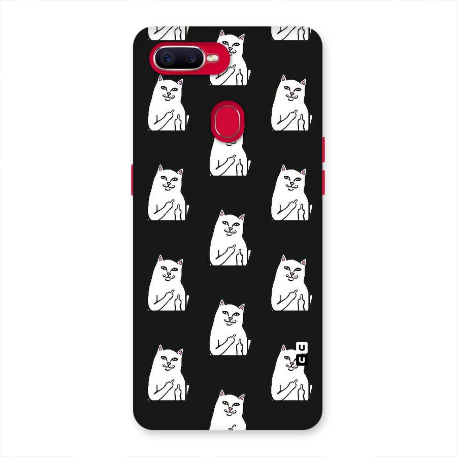 Chill Cat Pattern Back Case for Oppo F9 Pro
