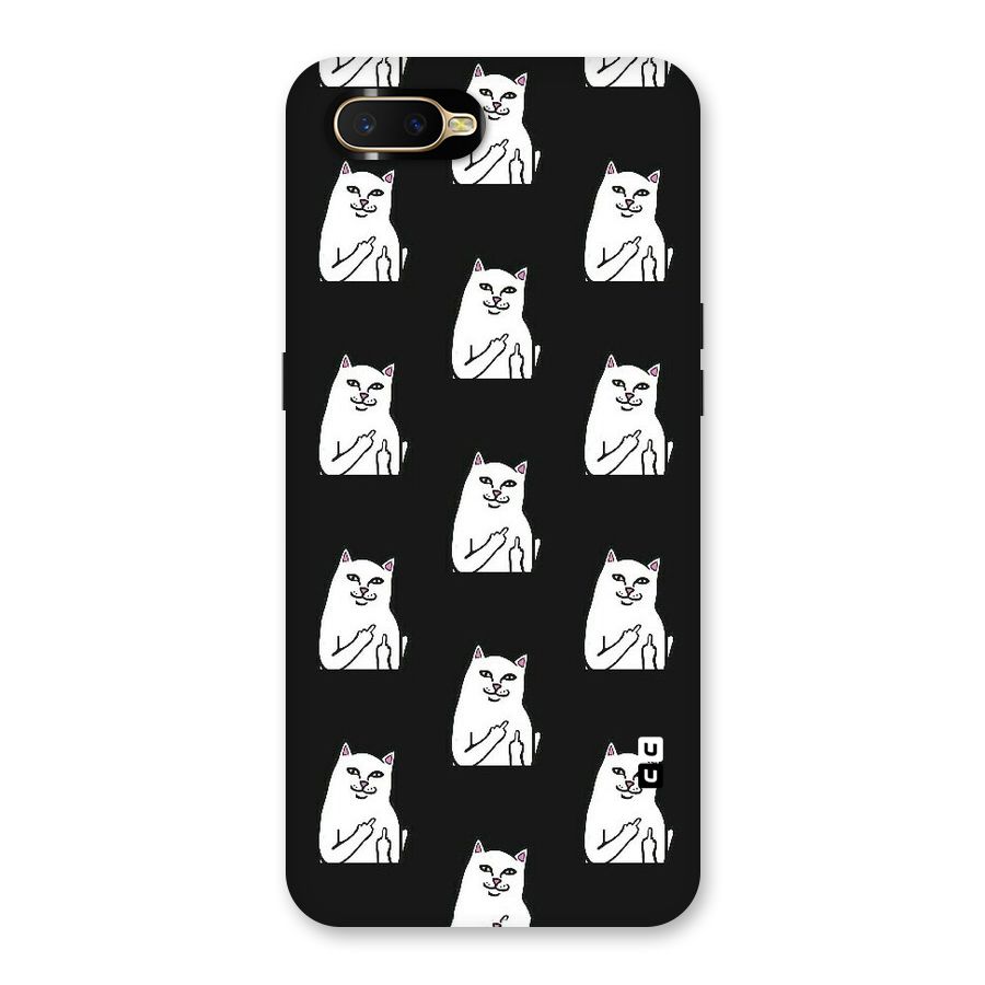 Chill Cat Pattern Back Case for Oppo K1