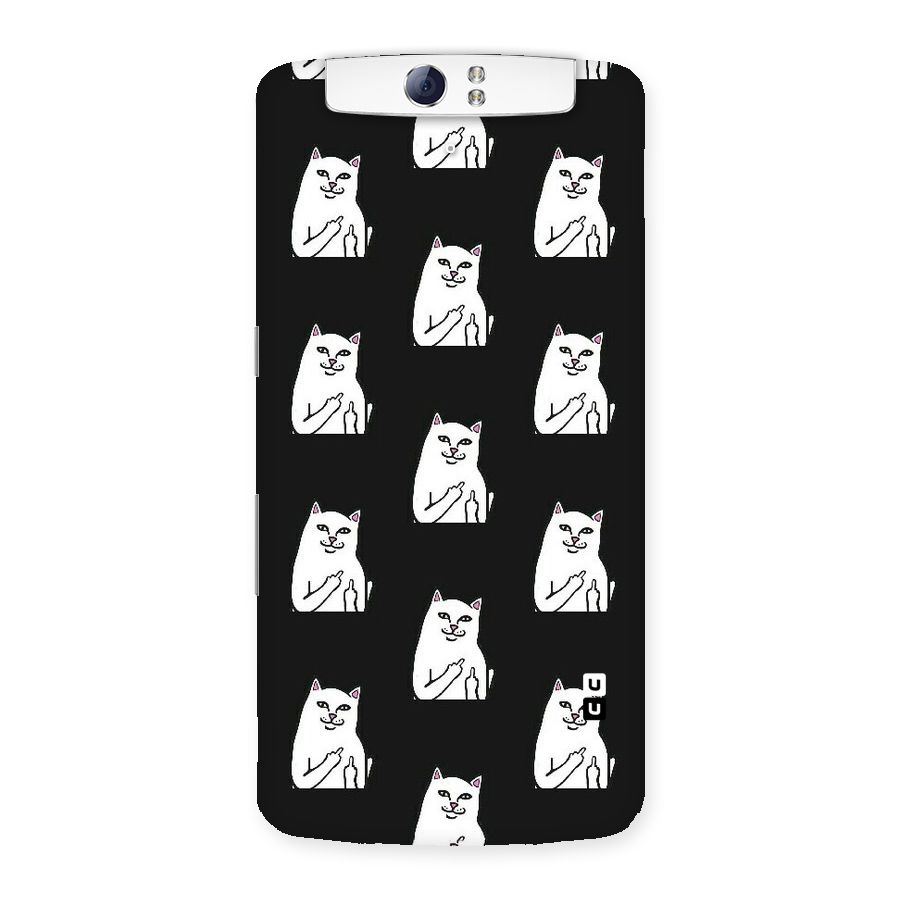 Chill Cat Pattern Back Case for Oppo N1