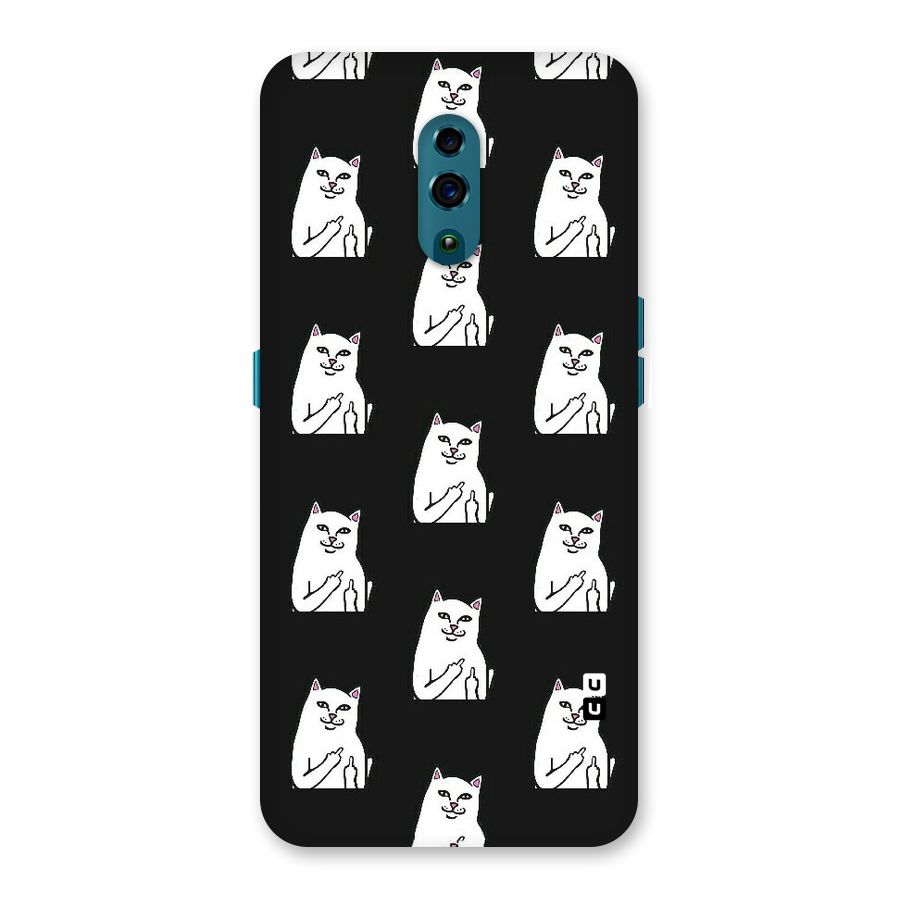 Chill Cat Pattern Back Case for Oppo Reno