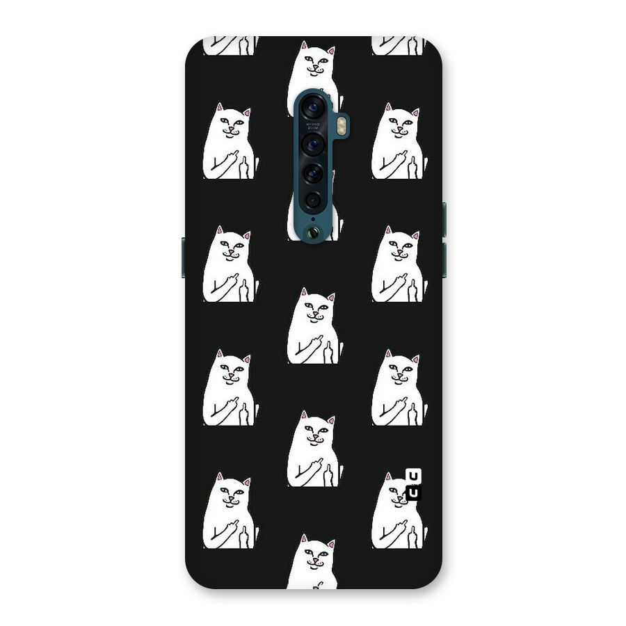 Chill Cat Pattern Back Case for Oppo Reno2