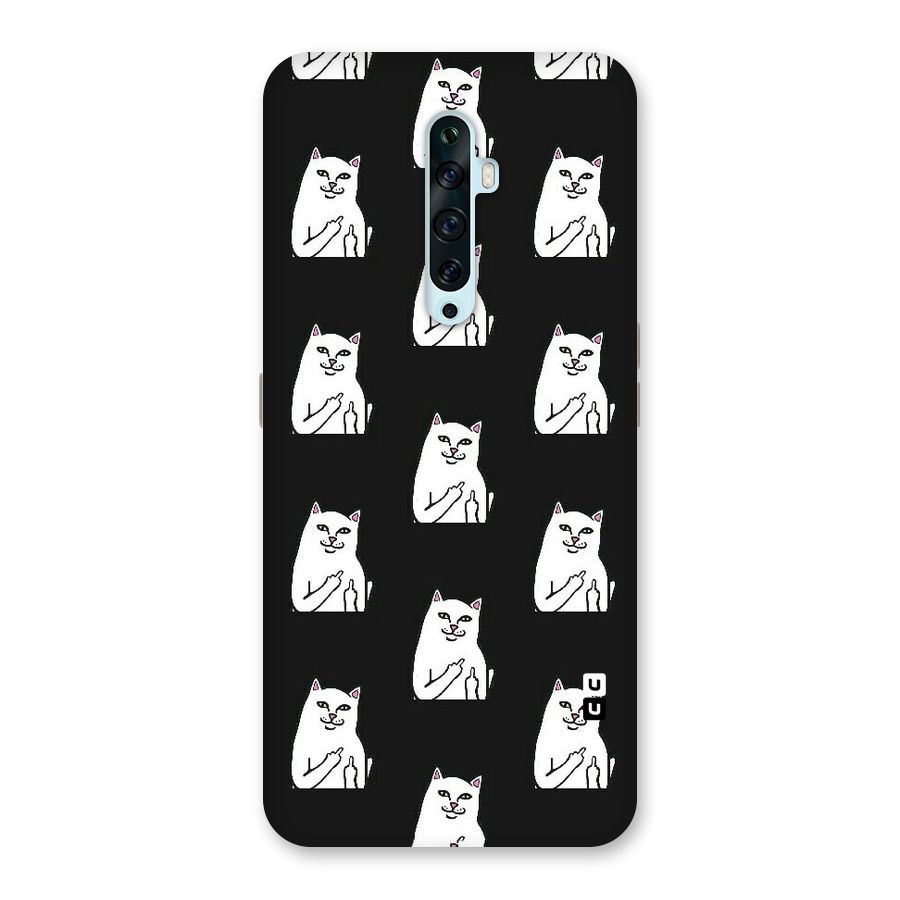 Chill Cat Pattern Back Case for Oppo Reno2 Z