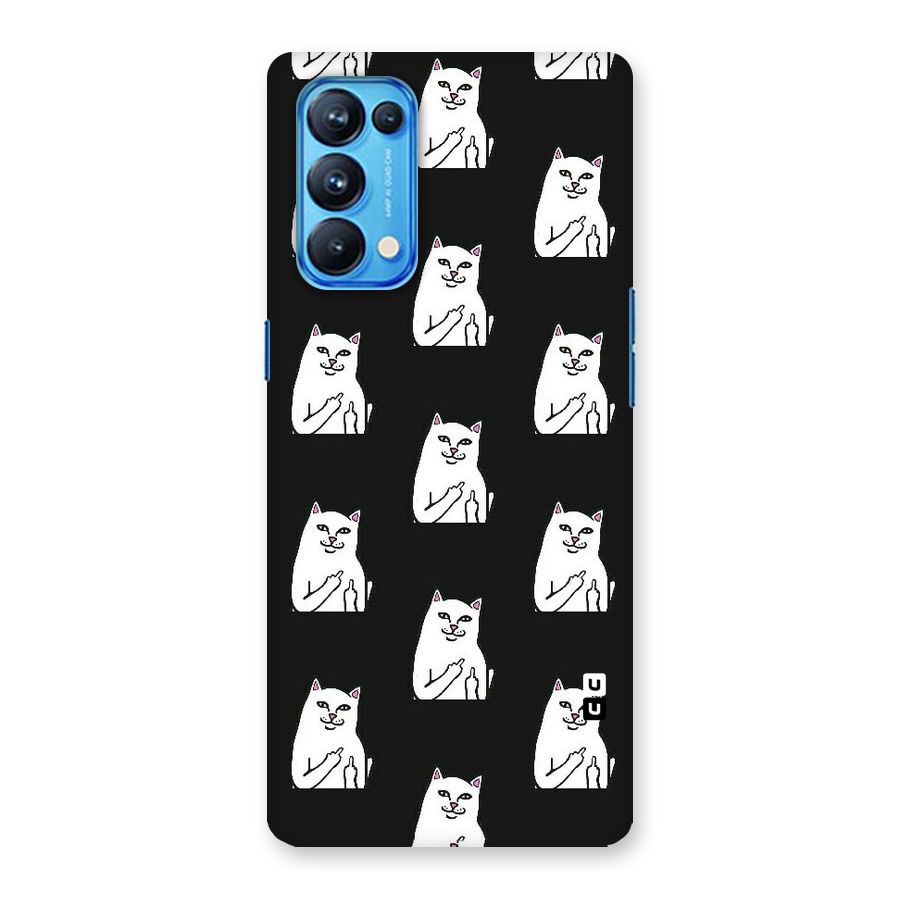 Chill Cat Pattern Back Case for Oppo Reno5 Pro 5G