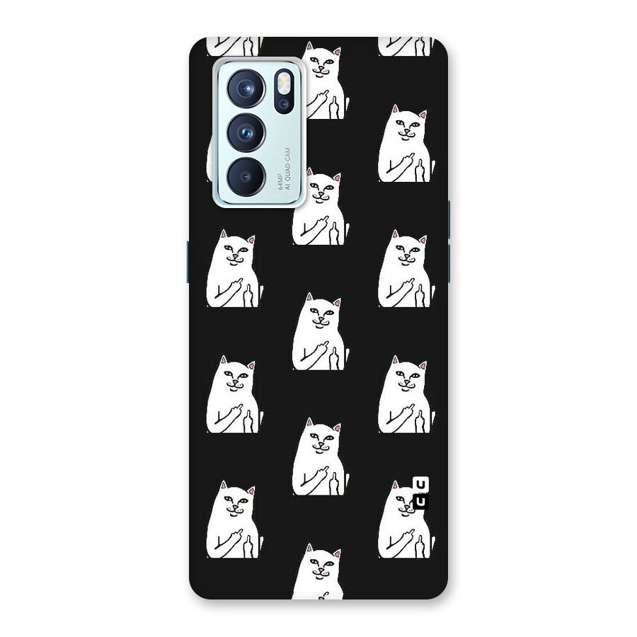Chill Cat Pattern Back Case for Oppo Reno6 Pro 5G