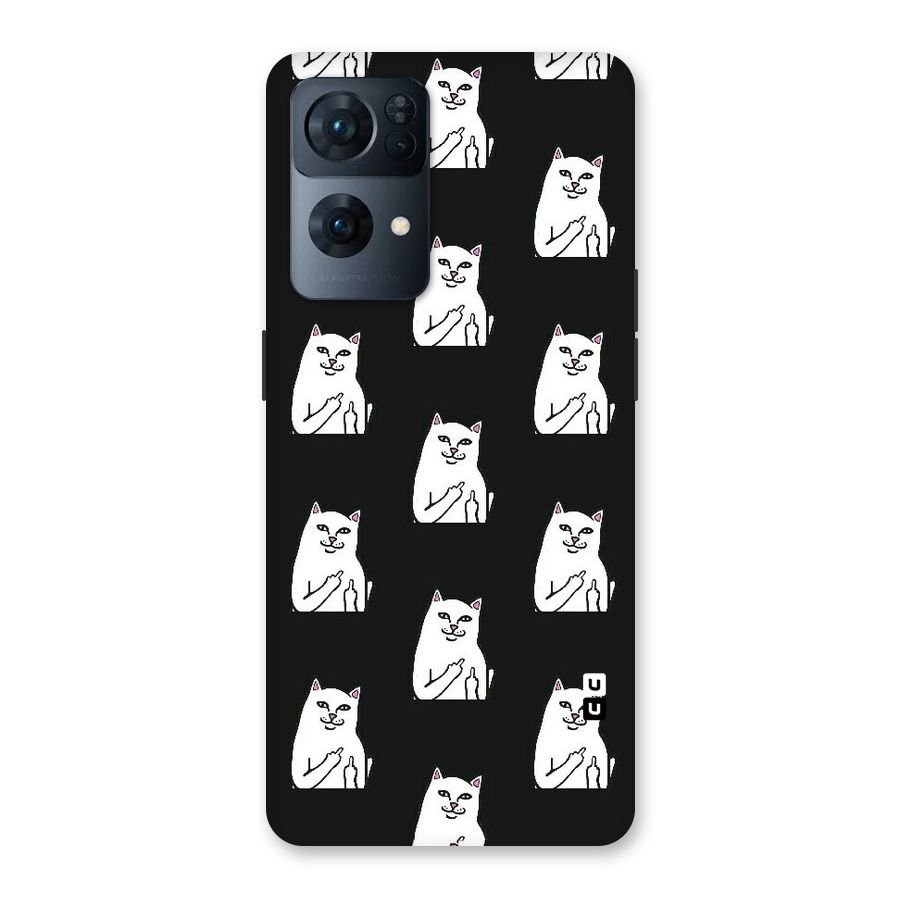 Chill Cat Pattern Back Case for Oppo Reno7 Pro 5G