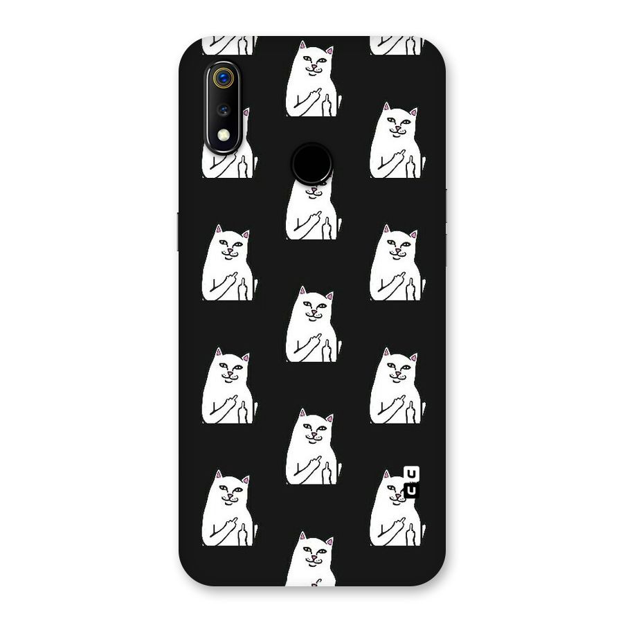 Chill Cat Pattern Back Case for Realme 3