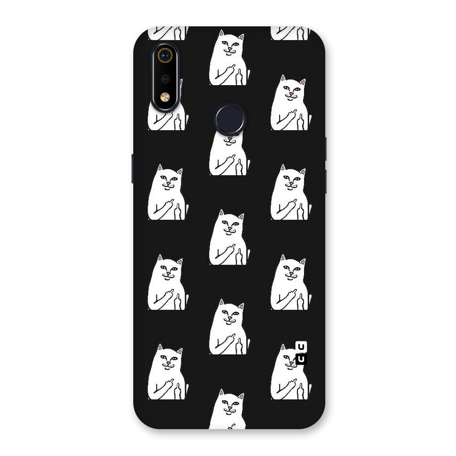 Chill Cat Pattern Back Case for Realme 3i