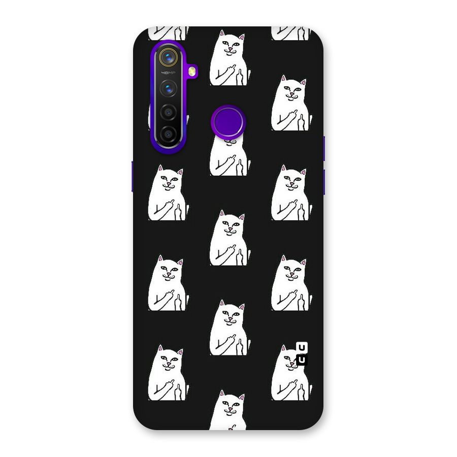 Chill Cat Pattern Back Case for Realme 5 Pro