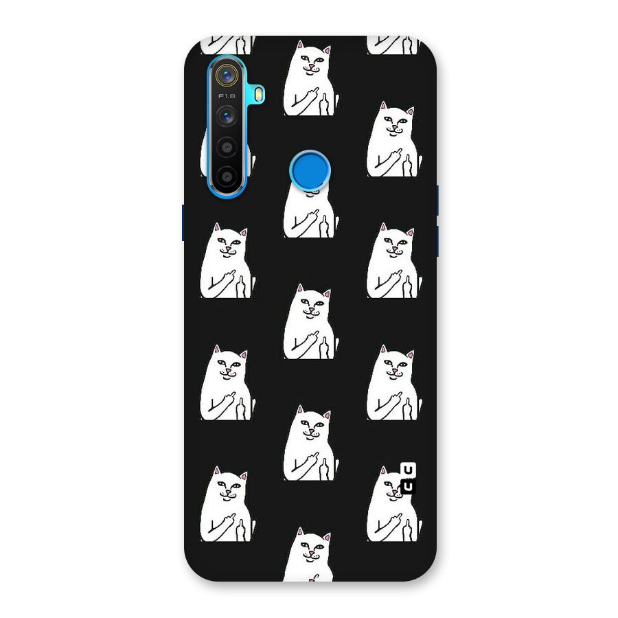 Chill Cat Pattern Back Case for Realme 5s