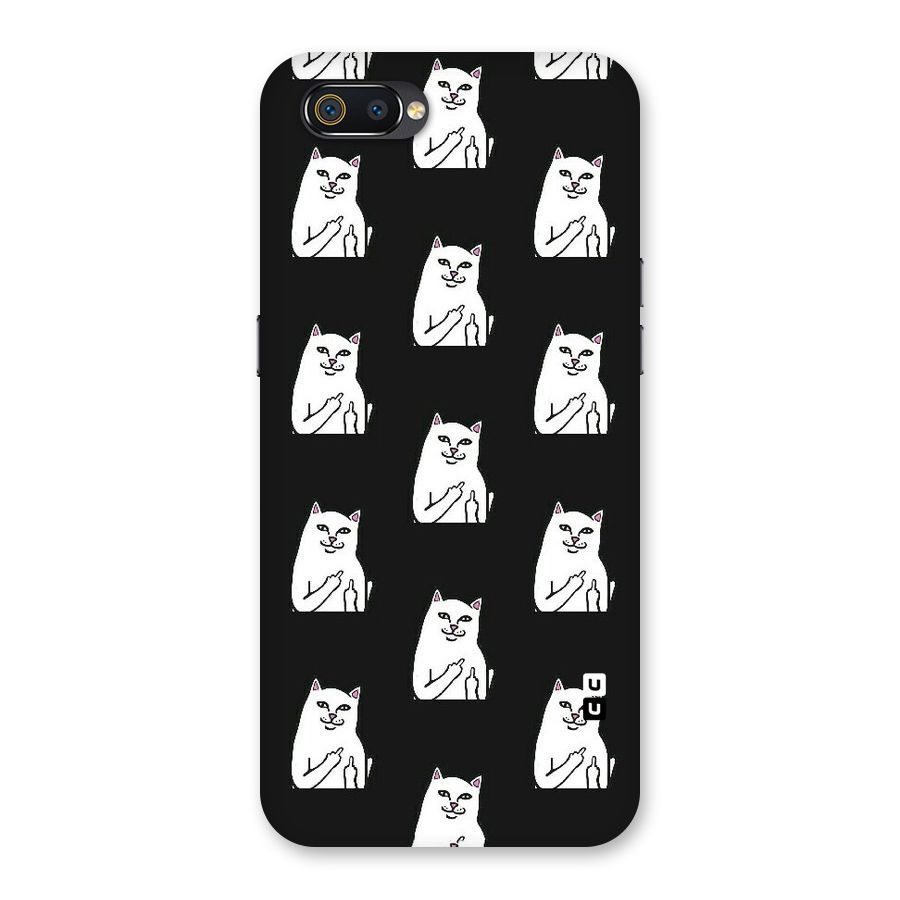 Chill Cat Pattern Back Case for Realme C2