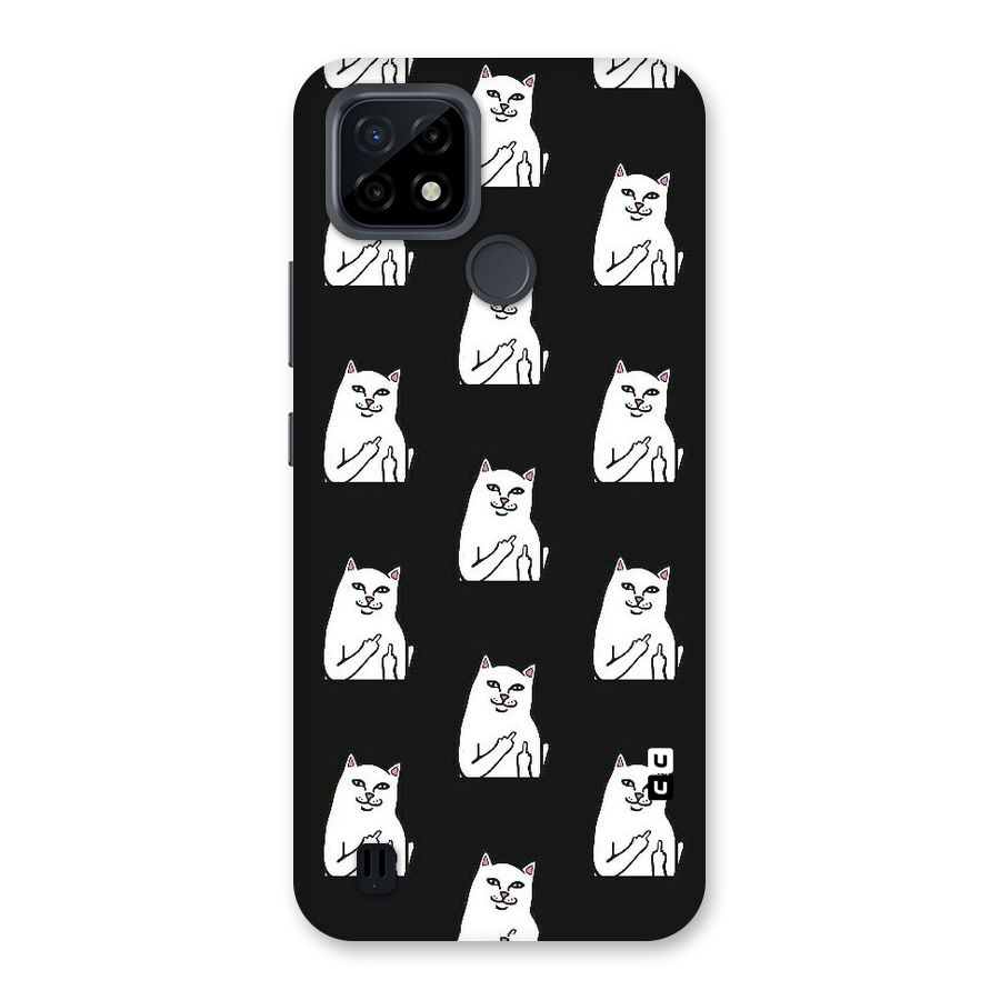 Chill Cat Pattern Back Case for Realme C21
