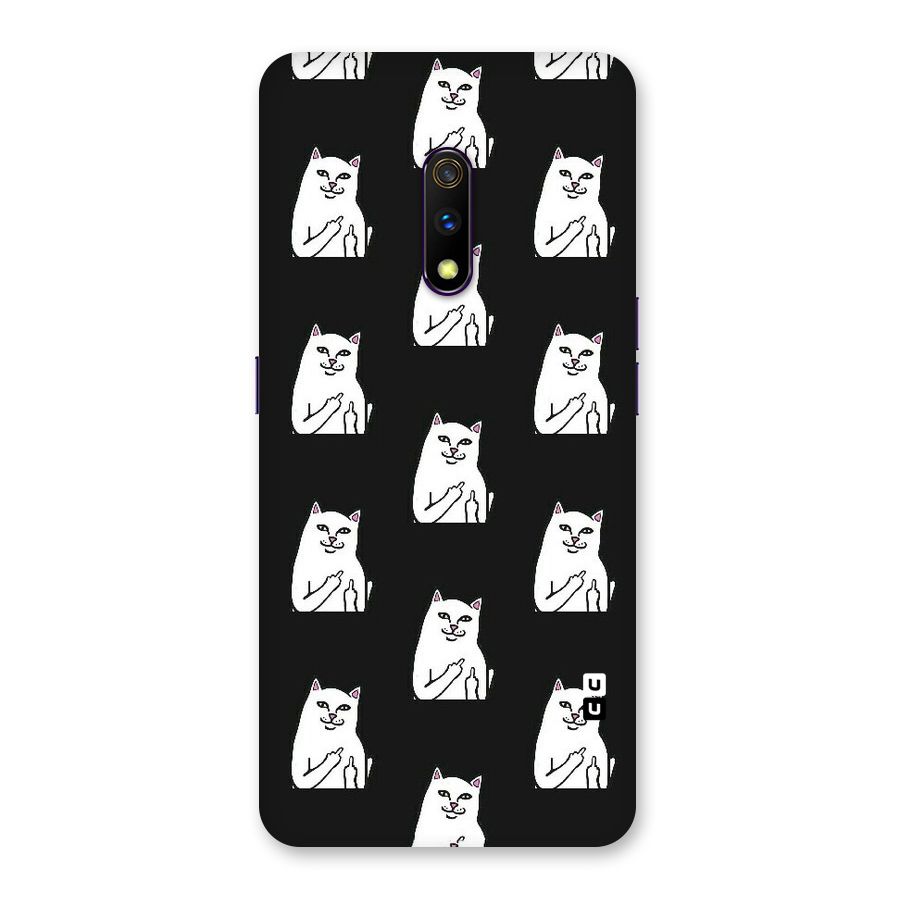 Chill Cat Pattern Back Case for Realme X