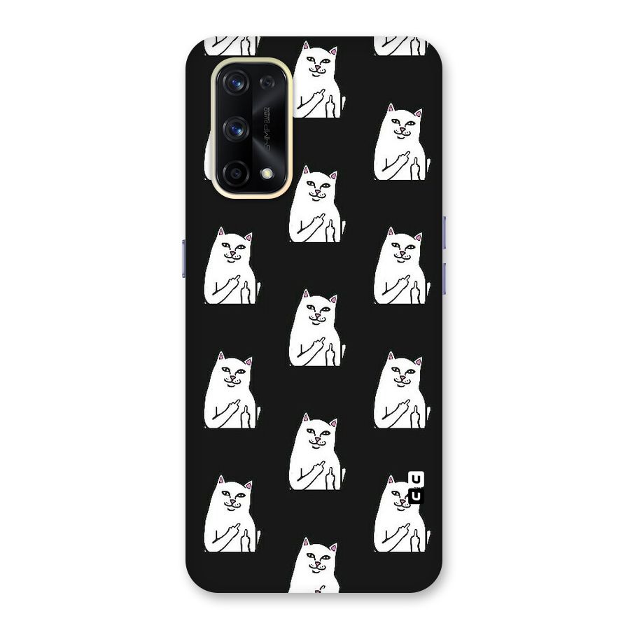 Chill Cat Pattern Glass Back Case for Realme X7 Pro