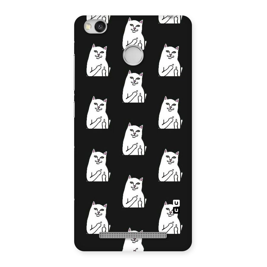Chill Cat Pattern Back Case for Redmi 3S Prime