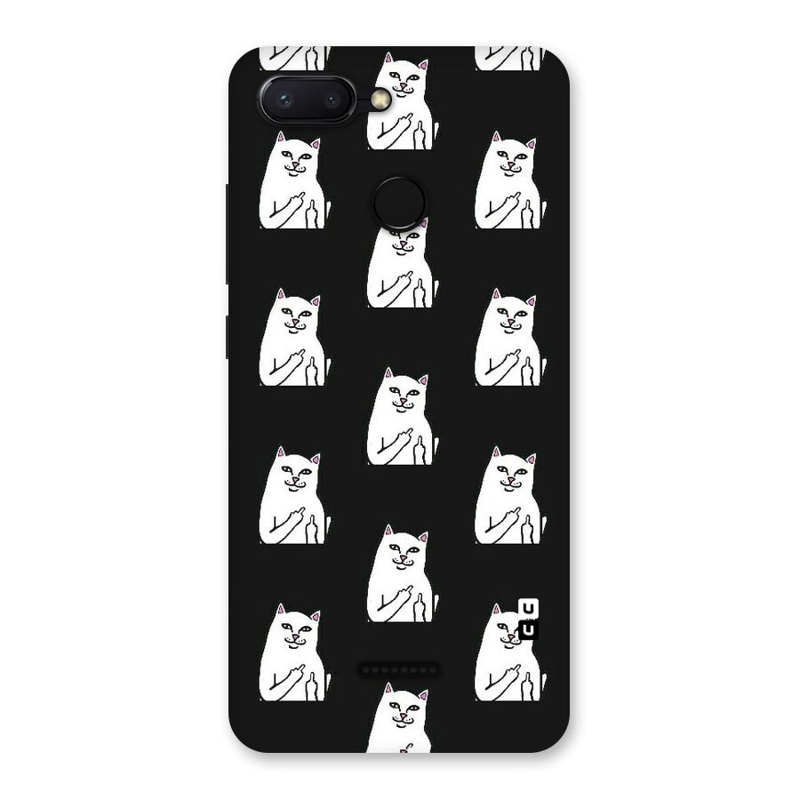 Chill Cat Pattern Back Case for Redmi 6