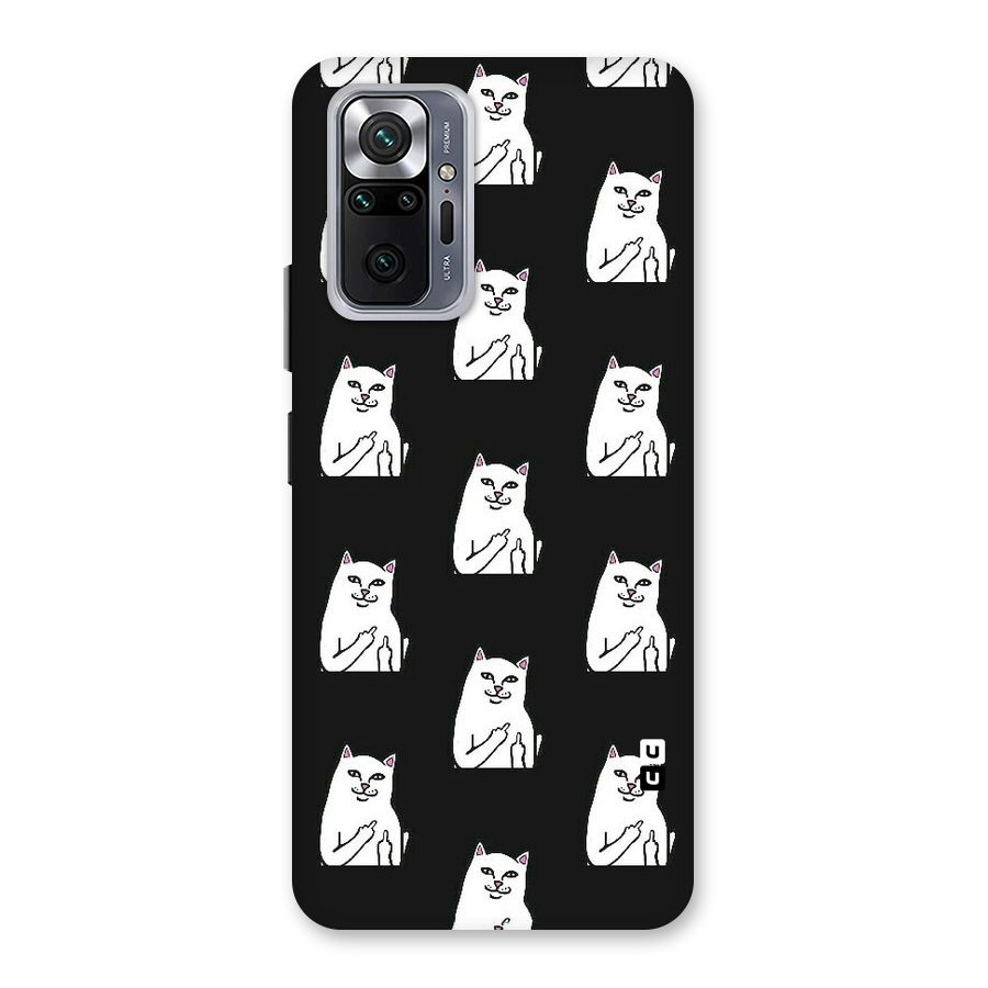 Chill Cat Pattern Back Case for Redmi Note 10 Pro