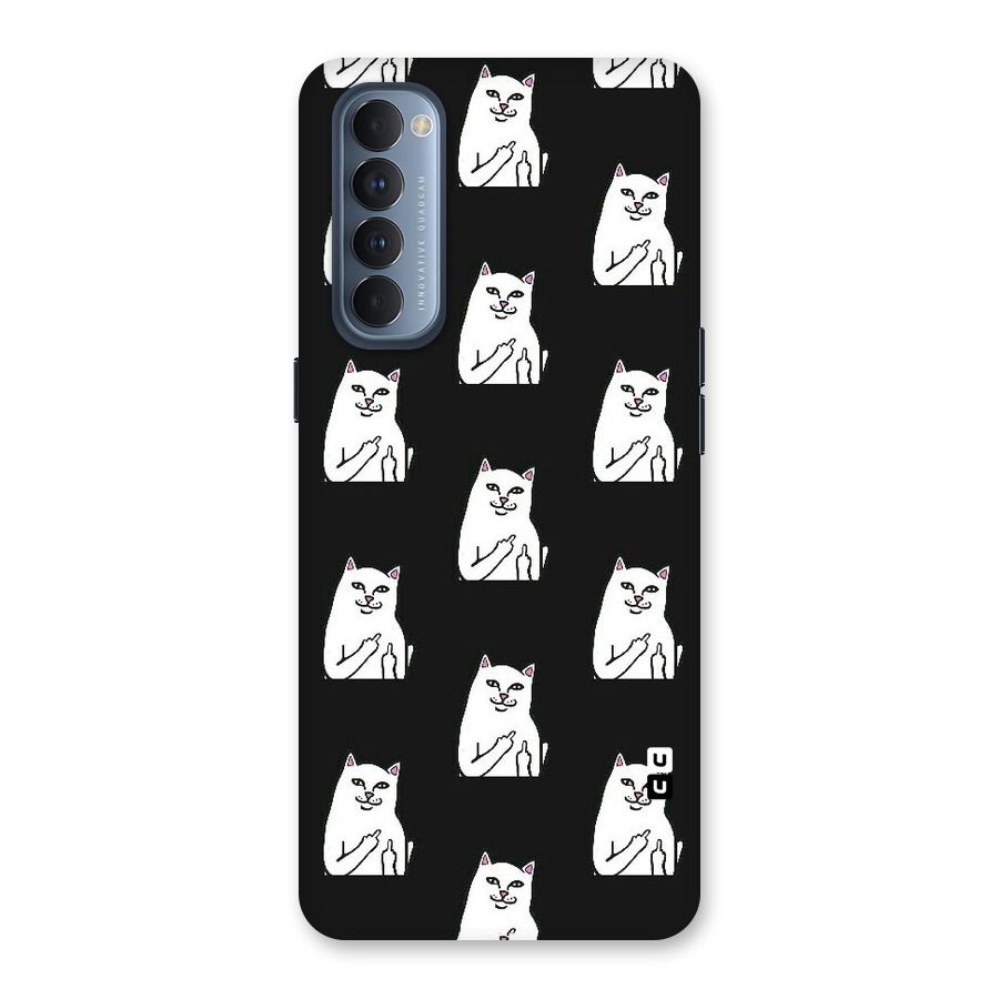 Chill Cat Pattern Back Case for Reno4 Pro