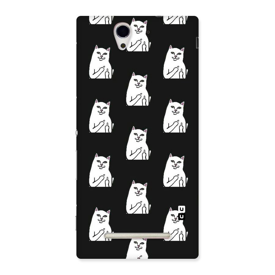 Chill Cat Pattern Back Case for Sony Xperia C3