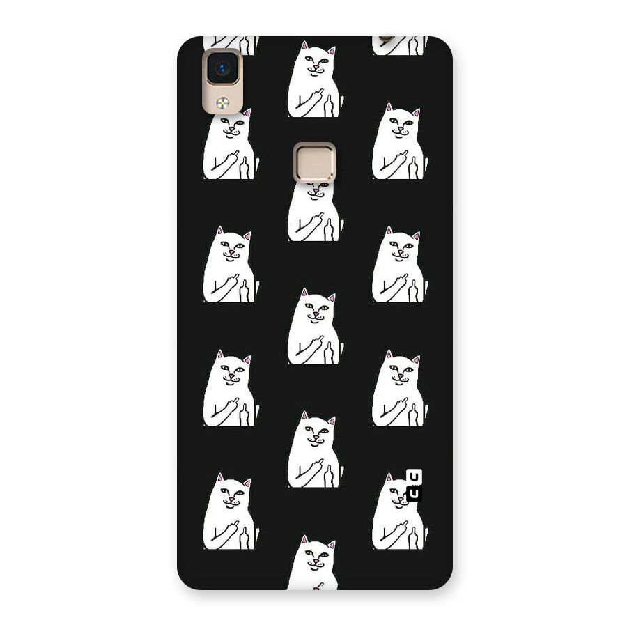 Chill Cat Pattern Back Case for V3 Max